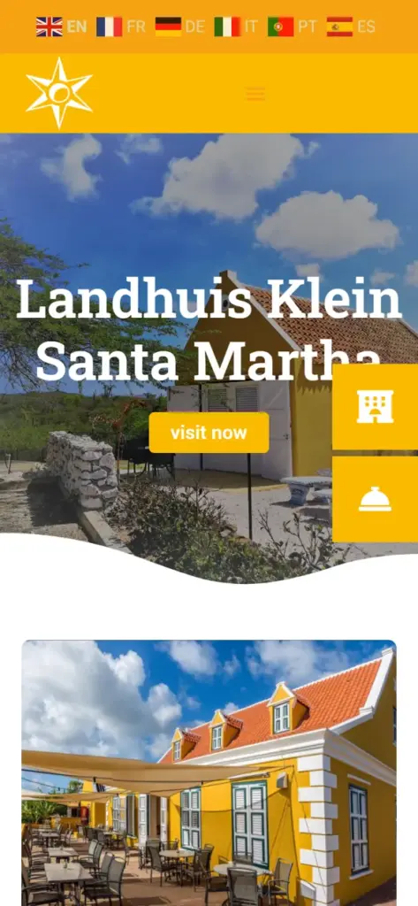 Landhuis Klein Santa Martha – Website Mobil